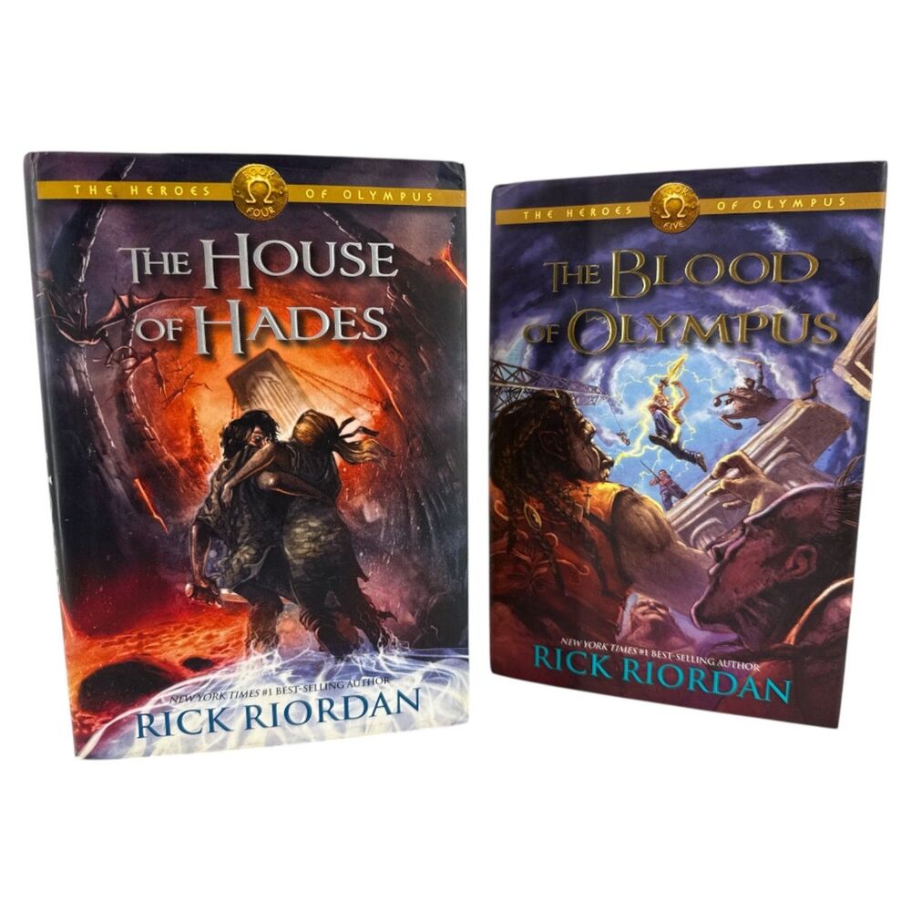 The Heroes of Olympus Books 4 & 5 Rick Riordan House of Hades blood of Olympus